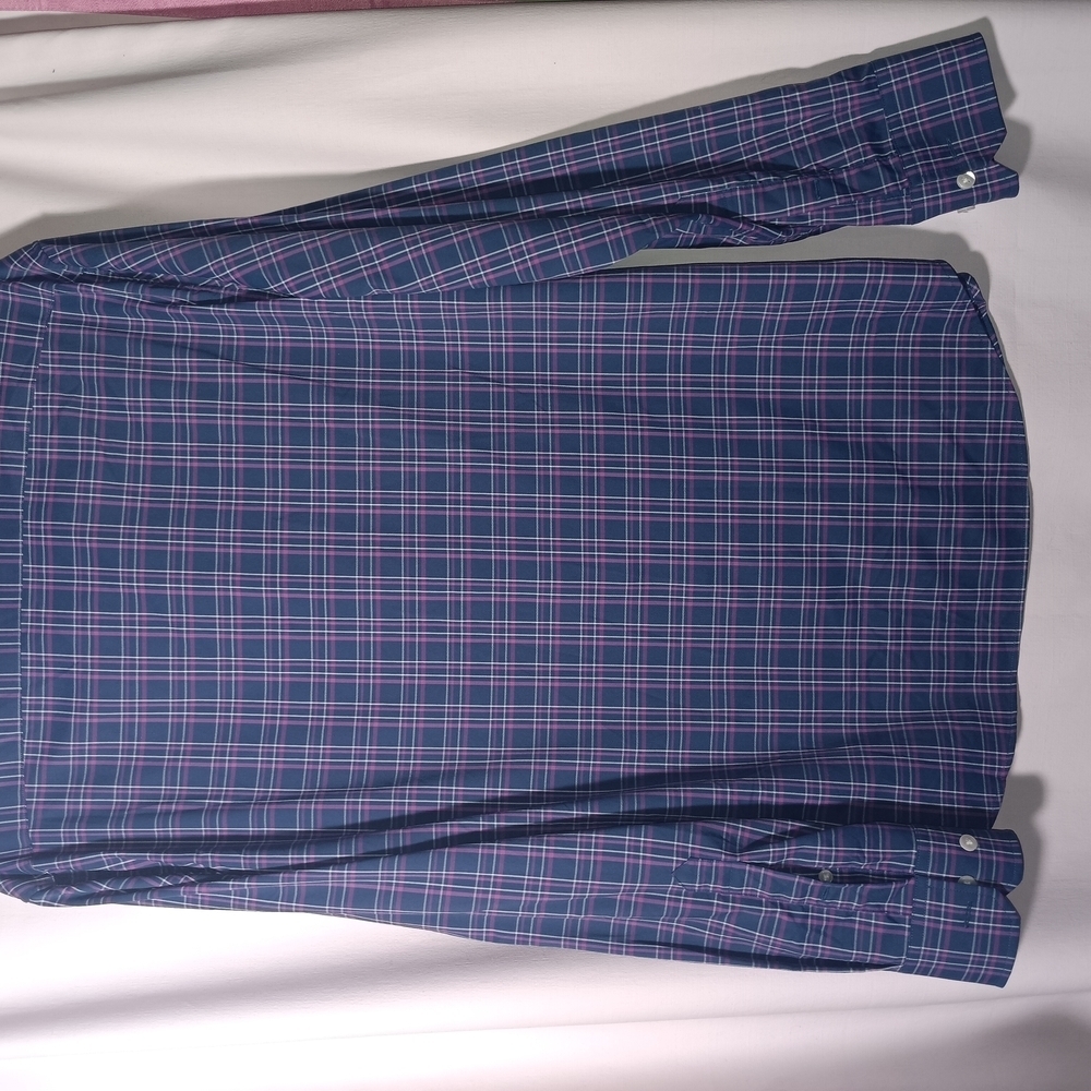 Men's Blue Plaid Shirt Bonobos - Picture 3 of 8